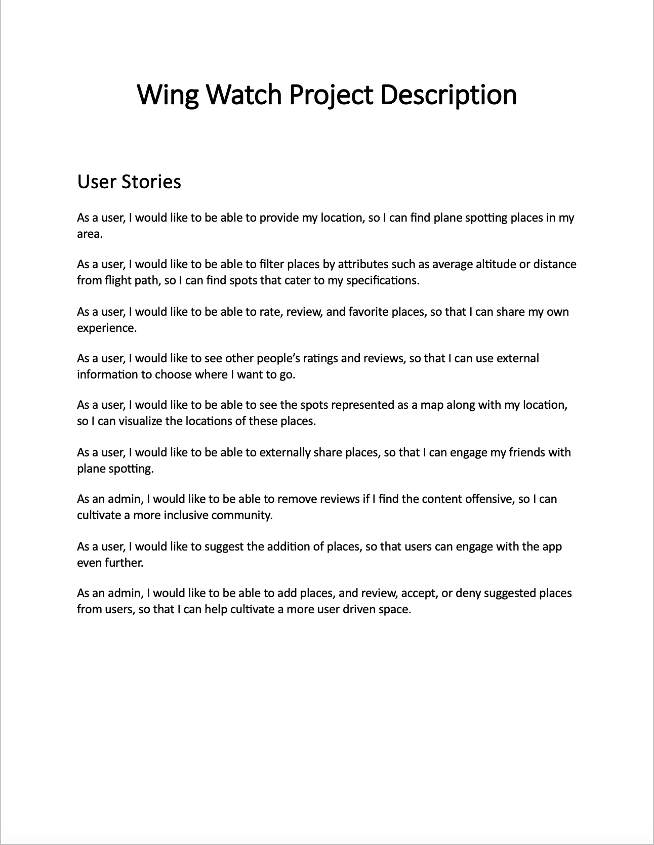Wing Watch